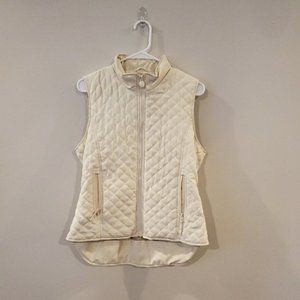 Outback Trading Co. Quilted White Vest M